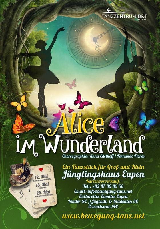 Werbeplakat Tanzzentrum :: Alice im Wunderland