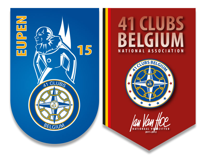 Wimpel Club41 Eupen und Belgien